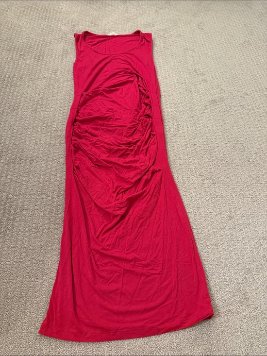 Ingrid & Isabel Dresses & Skirts - Sleeveless Maternity Bodycon Midi Dress in Raspberry